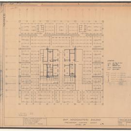 BHP HEADQUARTERS BUILDING PRELIMINARY LIGHTING LAYOUT LEVEL 39 [BHP House]