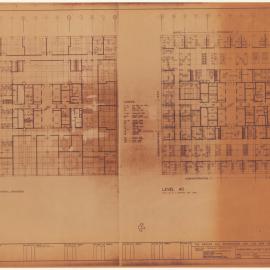 FURNITURE LAYOUT LEVEL 38, 40 O.P.F., ECONOMIST, LEGAL ADMINISTRATION, SECRETARY [BHP House]