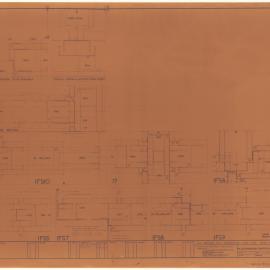 PLASTERBOARD PARTITIONS - 1 HOUR FIRE RATED. PLANS, SECTIONS [BHP House]