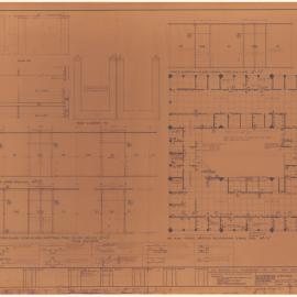 PLASTERBOARD PARTITIONS - KEY PLAN & ELEVATIONS BOOKSHELVES [BHP House]