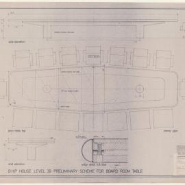 BHP HOUSE LEVEL 39 PRELIMINARY SCHEME FOR BOARDROOM TABLE [BHP House]