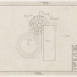 ['Cabana' for Mrs. A.S. Pierce Residence]. Amended Layout of Glazed Screen and Paving