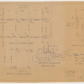 ['Cabana' for Mrs. A.S. Pierce Residence]. Marking Plan and General Management of Main Block