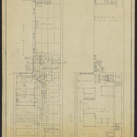[Bank of New Zealand]. Basement Plan and Ground Floor Plan