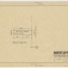 [Bank of New Zealand]. Basement Alterations