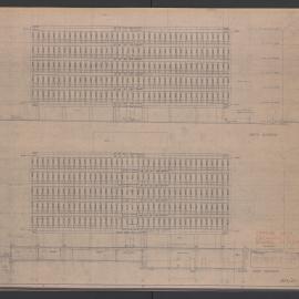 [State Government Offices - Treasury Place]. North and South Elevations Stage 1