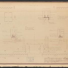 [State Government Offices - Treasury Place]. Stage 1 Position of Bolts at Ground Floor Upstand