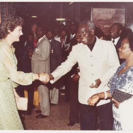 [Tamie Fraser and others during a visit to Lagos, Nigeria]