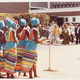 [Tamie and Malcolm Fraser and others in Lagos, Nigeria]