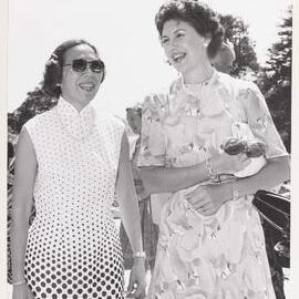 [Tamie Fraser and another at the Commonwealth Heads of Government Regional meeting]