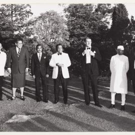 [Malcolm Fraser and others at the Commonwealth Heads of Government Regional meeting]