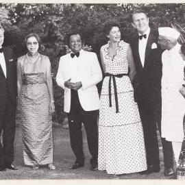 [Malcolm and Tamie Fraser and others during the Commonwealth Heads of Government Regional meeting]