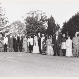 [Malcolm and Tamie Fraser and others during the Commonwealth Heads of Government Regional meeting]