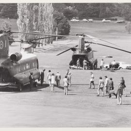 [Military helicopters during the Commonwealth Heads of Government Regional Meeting]