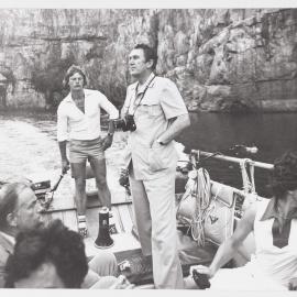 [Malcolm and Tamie Fraser and others on a boat during a visit to the Northern Territory]