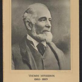 Photographic portrait of Thomas McPherson 1860-1889