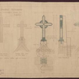 St. Paul's Cathedral Melbourne: Design for Illuminated Cross to Front Gable.