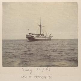 [Sailing ship at sea]