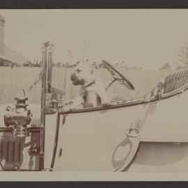 [Caesar in motor car]