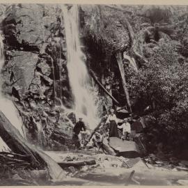 At the foot of the Steavenson Falls