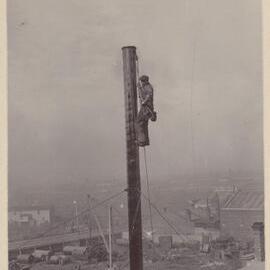 Steeplejack at work