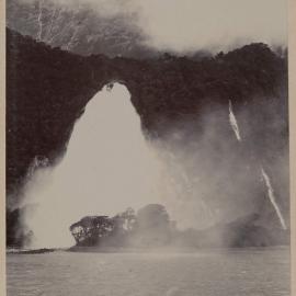 The Bowen Falls in flood