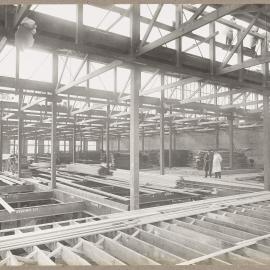 [Yarra Falls factory interior partially constructed]