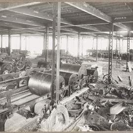 [Yarra Falls factory interior partially constructed]
