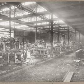 [Yarra Falls factory interior partially constructed]