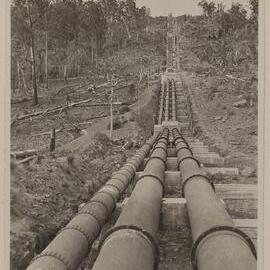 Steel pressure pipe line