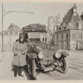Rene and his Mercedes at Fontainebleau