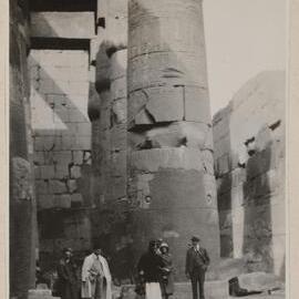 [Group of people standing in front of tall columns, Abydos]