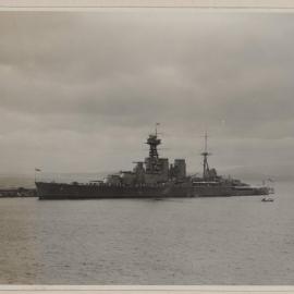 H.M.S. Hood at Gibraltar