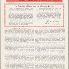 Foy's News Service of the Month November 1959