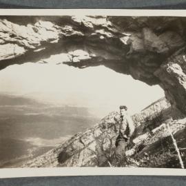 [Mountaineering Club Tasmania person in foreground]
