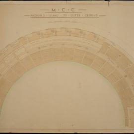 MCC Proposed Stand to Outer Ground - Plan showing Centre Level