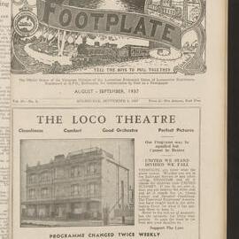 The Footplate: vol. 20, no. 8 (August-September, 1937)