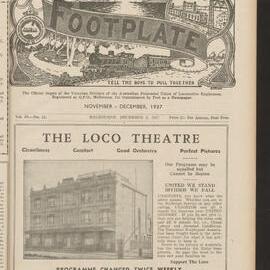 The Footplate: vol. 20, no. 11 (November-December, 1937)