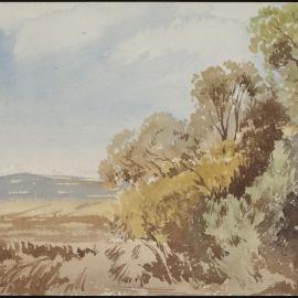 [Watercolour sketch of landscape]