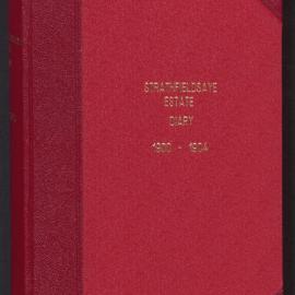 Strathfieldsaye Estate Diary 1900-1904