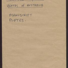 Australian Heaths manuscript plates