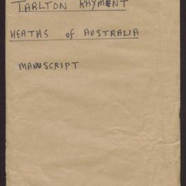 Australian Heaths Manuscript