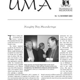 UMA Bulletin : News from the University of Melbourne Archives : Issue 13