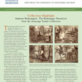 UMA Bulletin : News from the University of Melbourne Archives : Issue 22