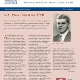 UMA Bulletin : News from the University of Melbourne Archives : Issue 27