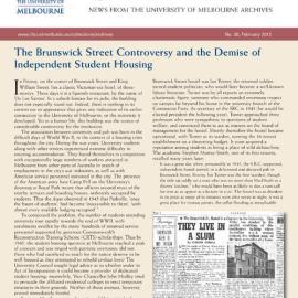 UMA Bulletin : News from the University of Melbourne Archives : Issue 30