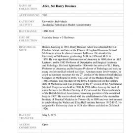 [1976.0006] Papers of Harry Brookes Allen