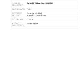 [1978.0112] Papers of William John Tuckfield