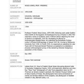 [1993.0168] PAPERS OF FREDERIC WOOD JONES