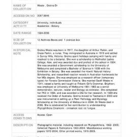 [2007.0046] Papers of Gretna Weste